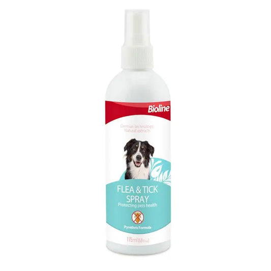 Bioline Flea & Tick Spray 175ml Effective Flea Control for Pets