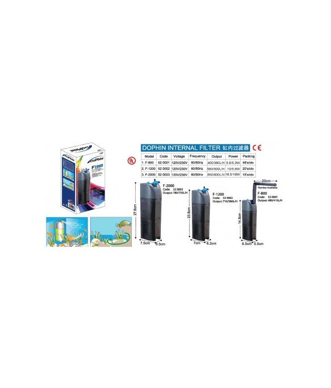 KW Zone Dophin Internal Aquarium Filter