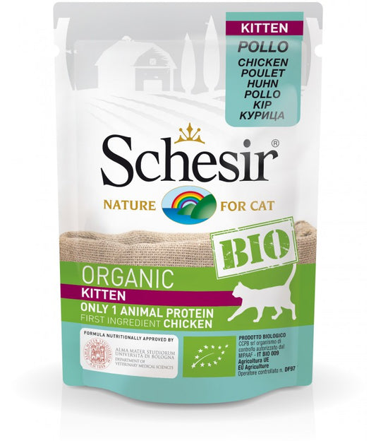 Schesir Kitten Bio Wet Food Chicken 85G
