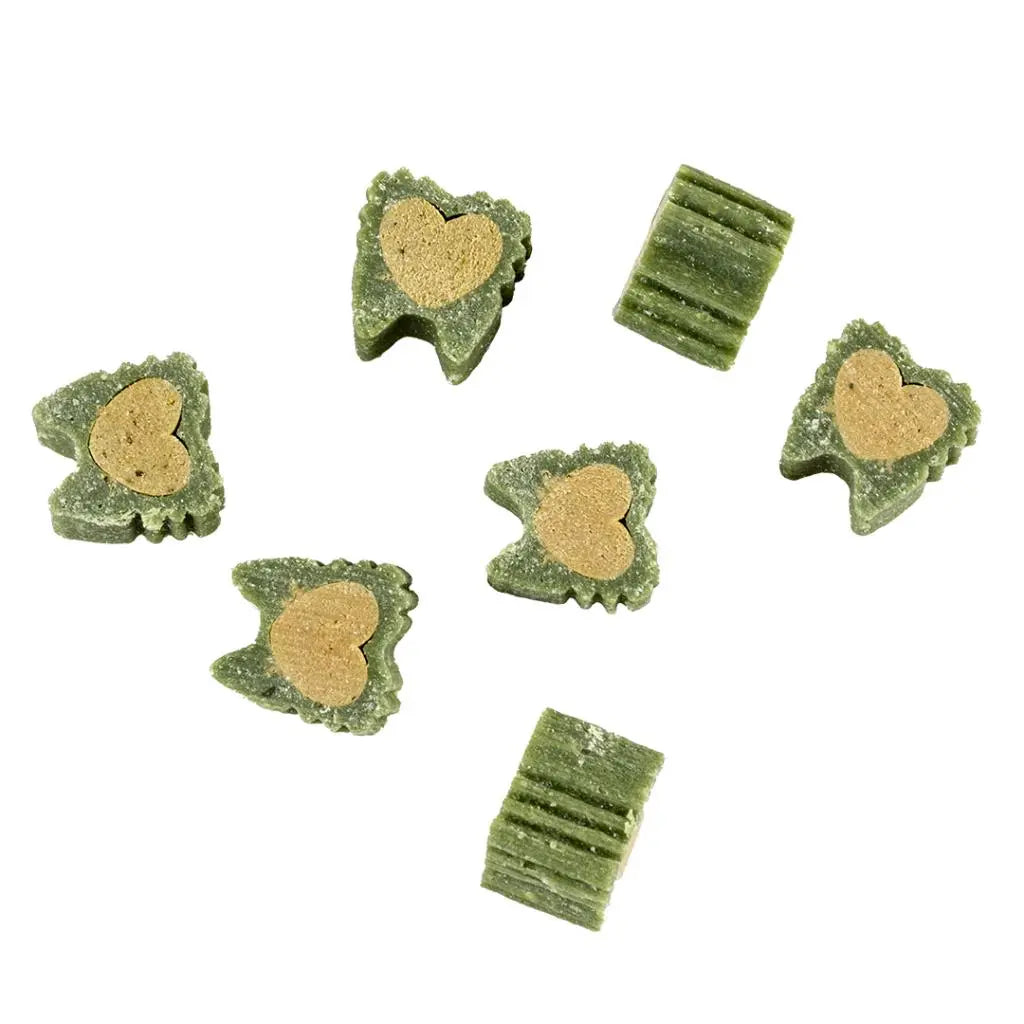 Duvo+ Chew! Stuffed Dental Bites 1cm – 140pcs, 420g Green