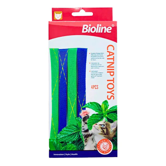 Bioline Catnip Toys Interactive Chew & Play Toys for Cats 4PCS