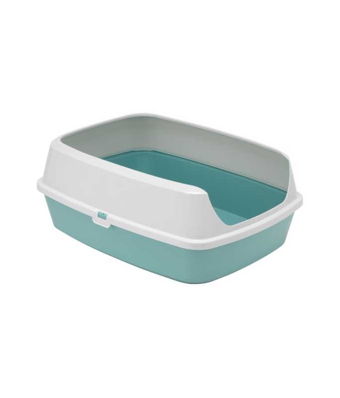 Moderna Maryloo Large Cat Litter Tray With Rim – Recycled Plastic – 50.2 x 38.4 x 16.1 cm