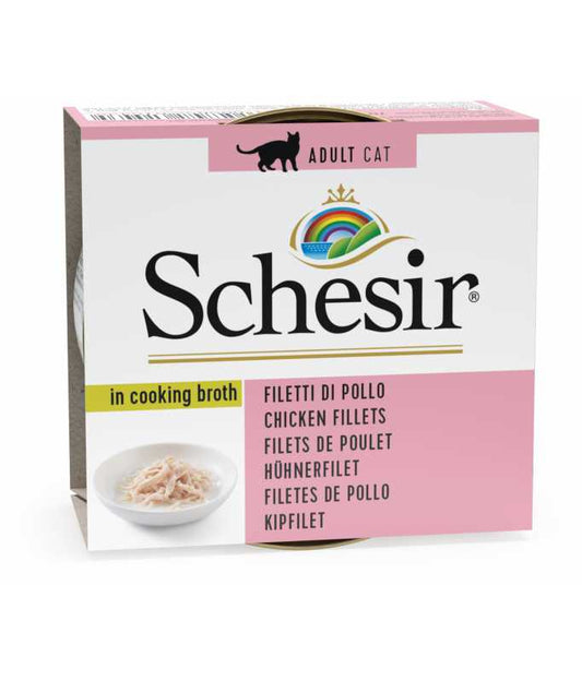 Schesir Broth Cat Can Chicken Wet food 70G