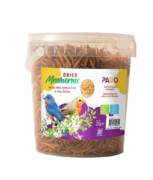 Pado Dried Mealworms ‚250g High-Protein Pet Feed
