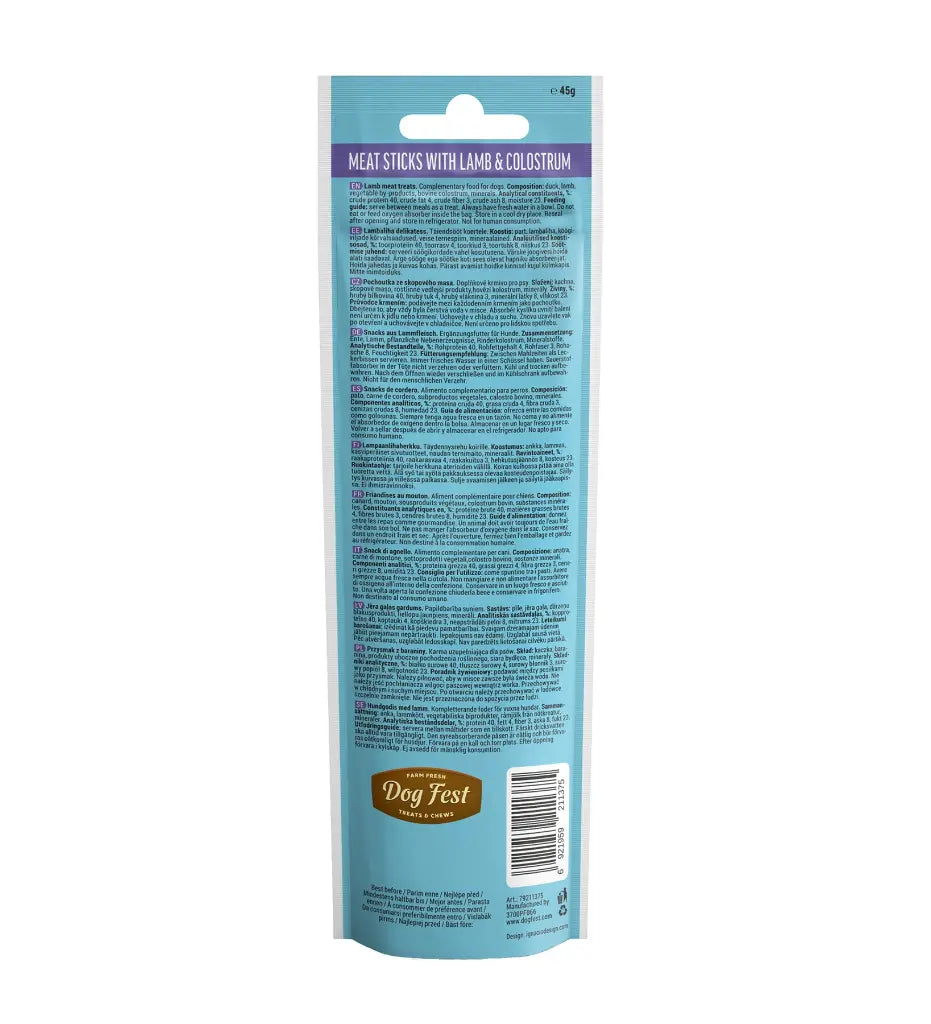 Dog Fest Lamb Stick with Colostrum - 45g