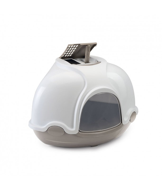 Imac Ginger Hooded Corner Litter Tray 52×52×44.5 cm