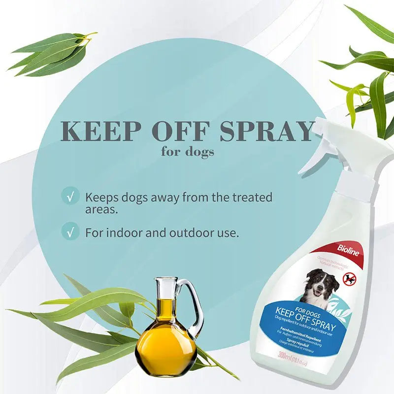 Bioline Keep Off Spray for Dogs 300ml  Dog Behavior Deterrent Spray