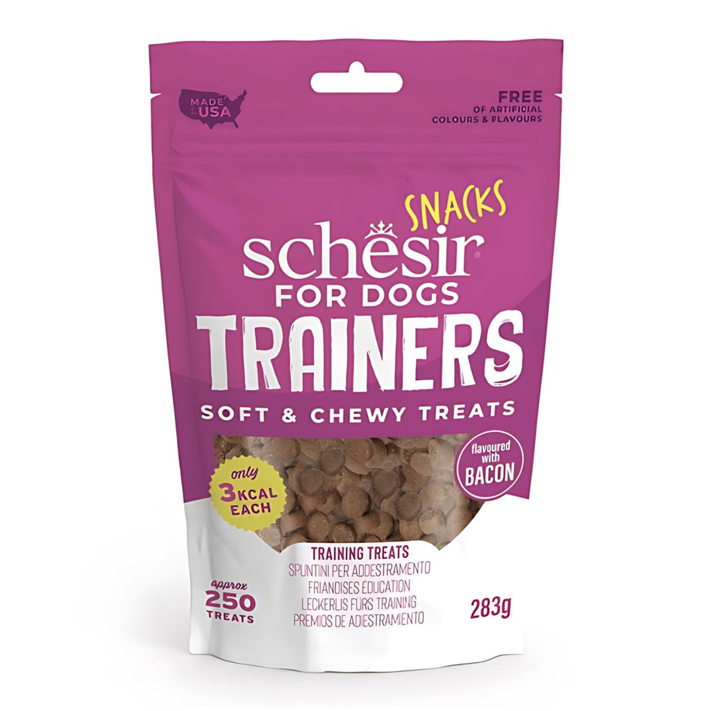 Schesir Dog Trainers Soft & Chewy Bacon Treats 113G