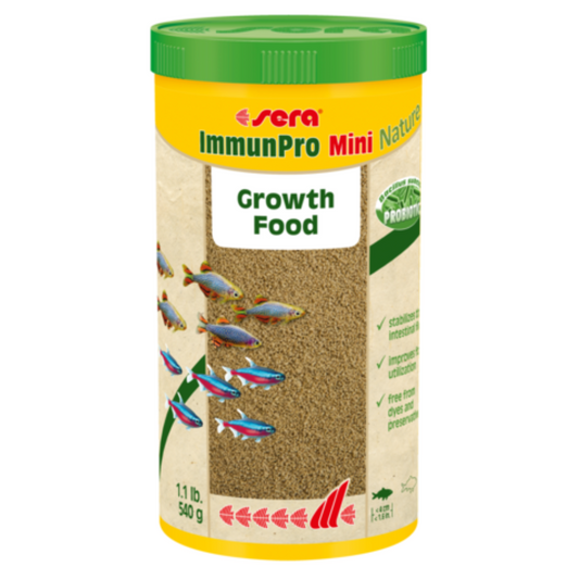 Sera ImmunPro Mini Nature Fish Food 1000ML – Growth & Immunity Boost