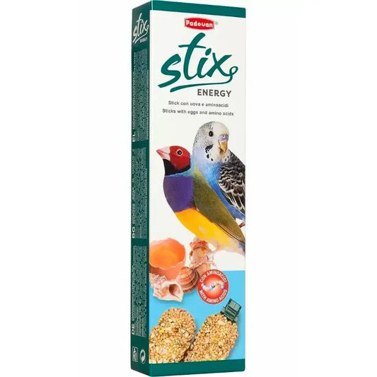 Padovan Stix Energy – 80g Budgie & Exotic Bird Treat Sticks