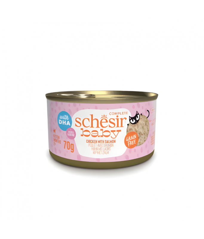 Schesir Baby Kitten Chicken & Salmon Wet food 70G
