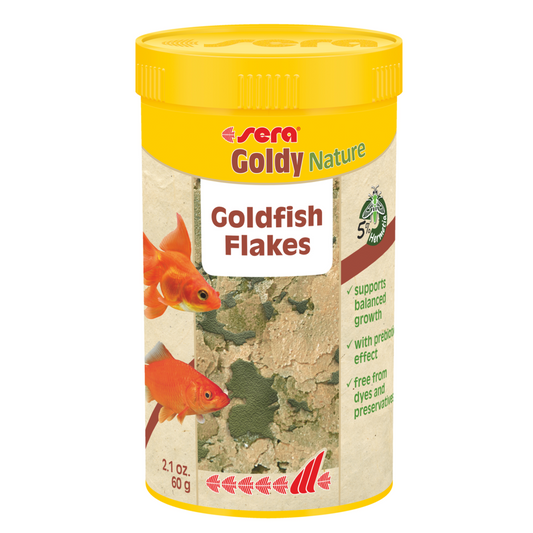 Sera Goldy Nature Fish Food 250ML – Color-Enhancing Goldfish Diet