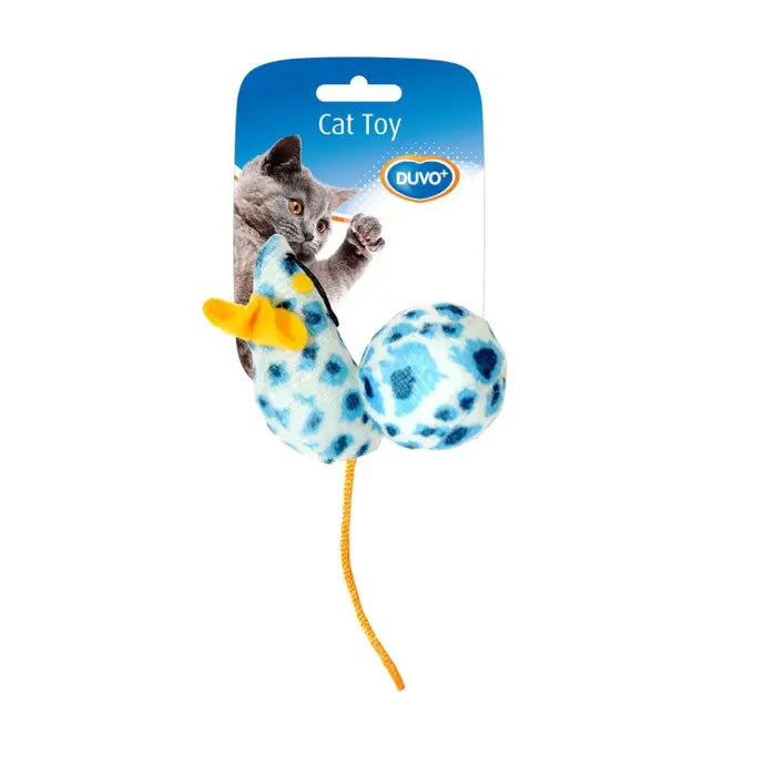 Duvo+ Assortment Mouse and Ball – Leopard – Mixed Colors – Cat Toy – 10 x 4 x 4 cm