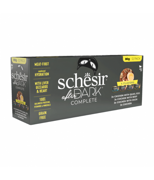 Schesir Wholefood Broth Variety Pack Wet Cat Food 12X80G