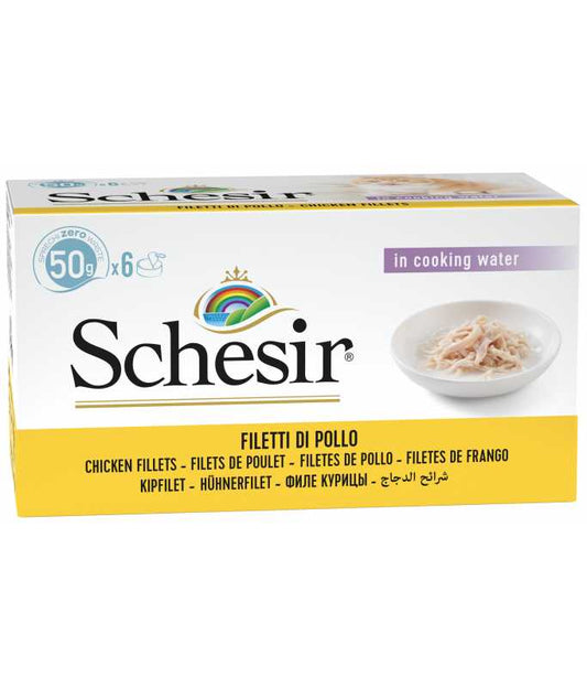 Schesir Cat Can Multipack Chicken & Rice Natural Style 6X50G