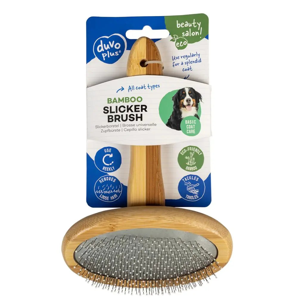 Duvo+ Bamboo Slicker Brush [Size - L]