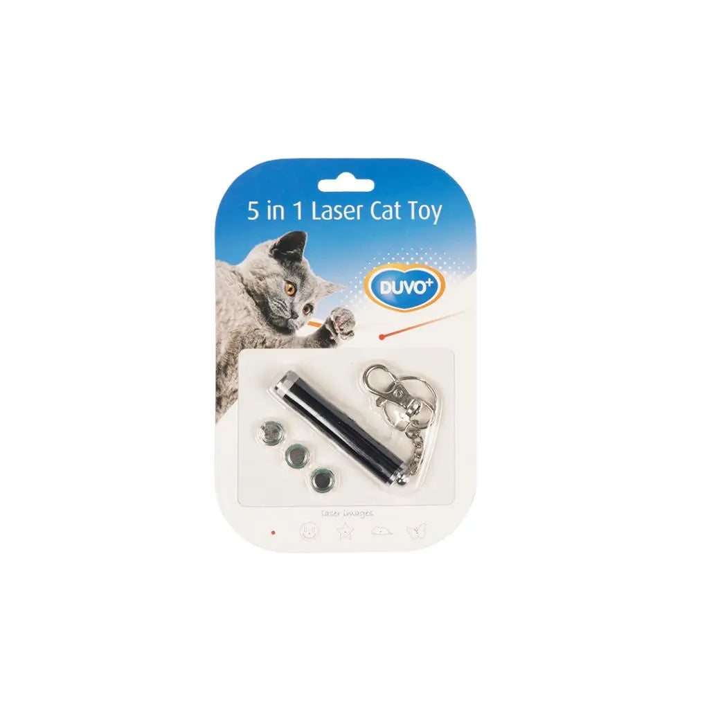 Duvo+ Laser Pointer Catch The Light 5-in-1 – Multi-Function Cat Toy 13x2.5x1.5cm
