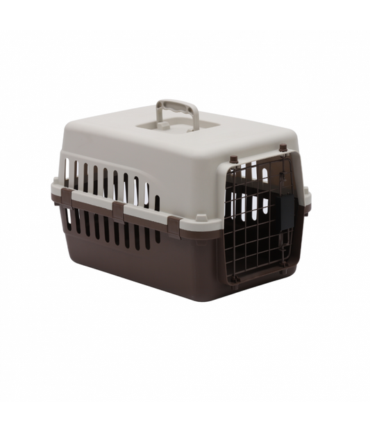 Pet Mode Plastic Pet Carrier -450x300x290mm- Ventilated Travel Crate