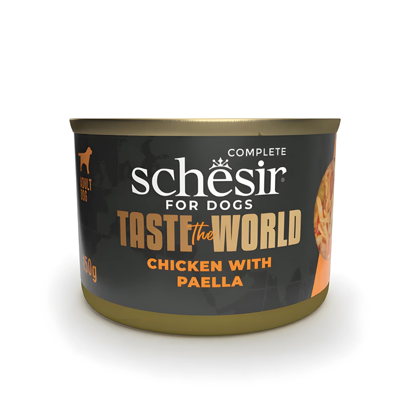 Schesir Dog Wet Food Taste the World – Chicken Paella 150G