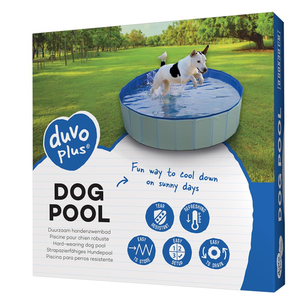 Duvo+ Foldable Dog Pool Blue
