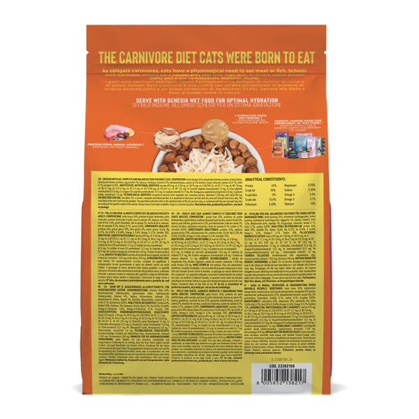 Schesir Born Carnivore Chicken & Egg Dry cat food 1.25kg