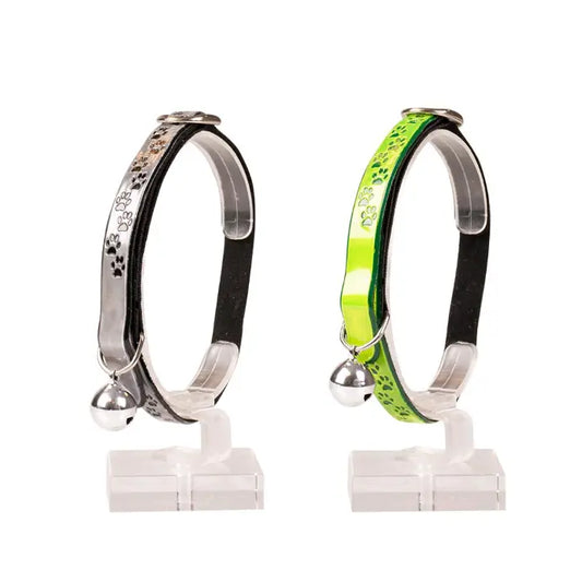 Duvo+ Cat Collar – Reflective Paws – PVC – 20–30 cm x 10 mm