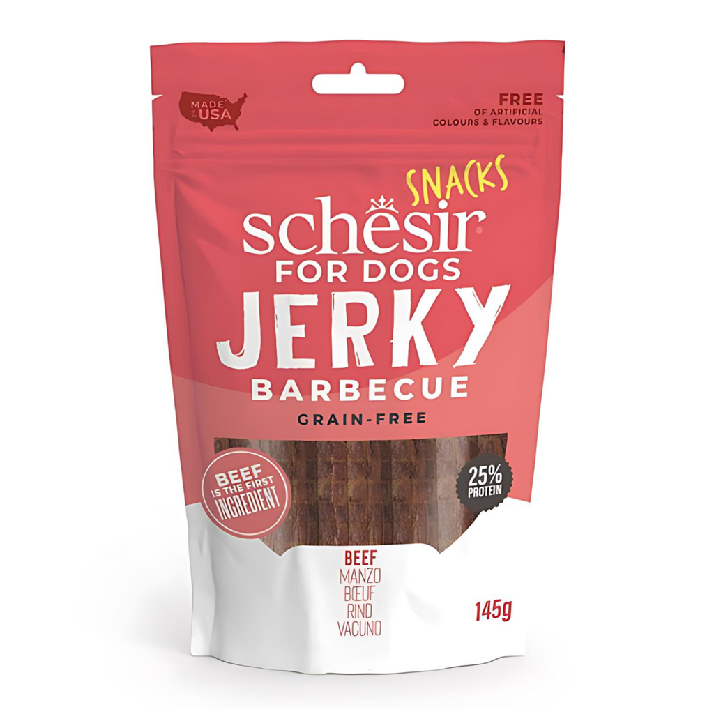 Schesir Dog Jerky Grain-Free BBQ Beef 145G