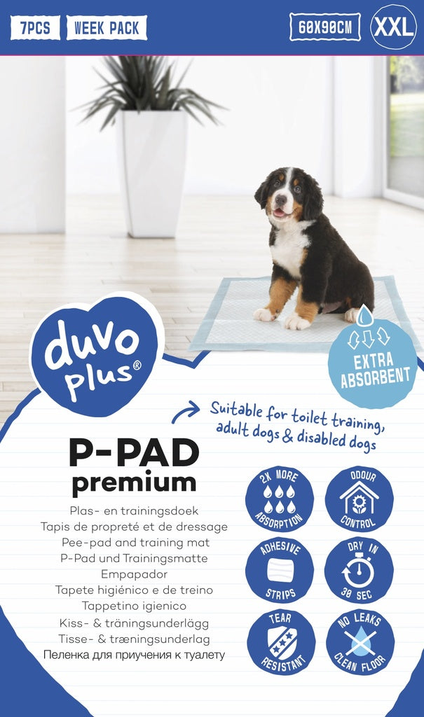 Duvo+ Pet Pads Premium XXL – 60x90cm, 7pcs, Week Pack