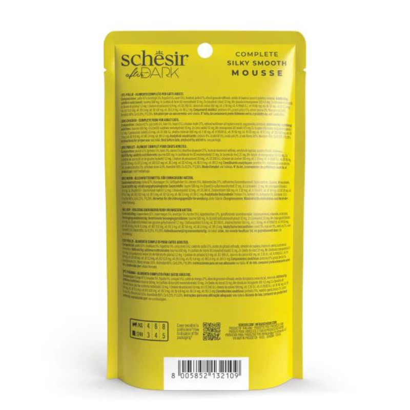 Schesir Velvet Mousse Chicken Wet Cat food 80G