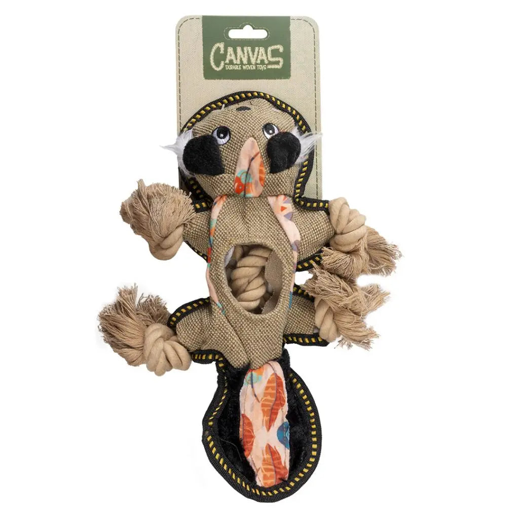 Duvo+ Canvas Skunk Dog Toy – 34x23x5cm Brown Tough Chew