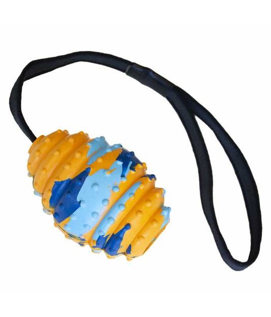 Duvo+ Rubber Rugby Smash Dog Toy