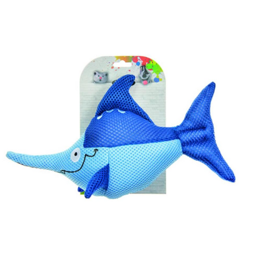 Imac Swordfish Mesh Plush Dog Toy ‚30 020 cm ‚Soft & Textured