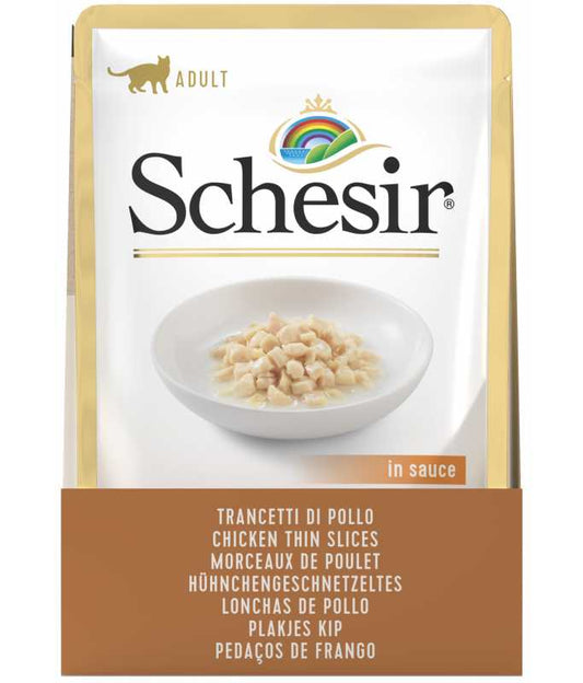 Schesir Cat Pouch Chicken Slices Wet food 85G