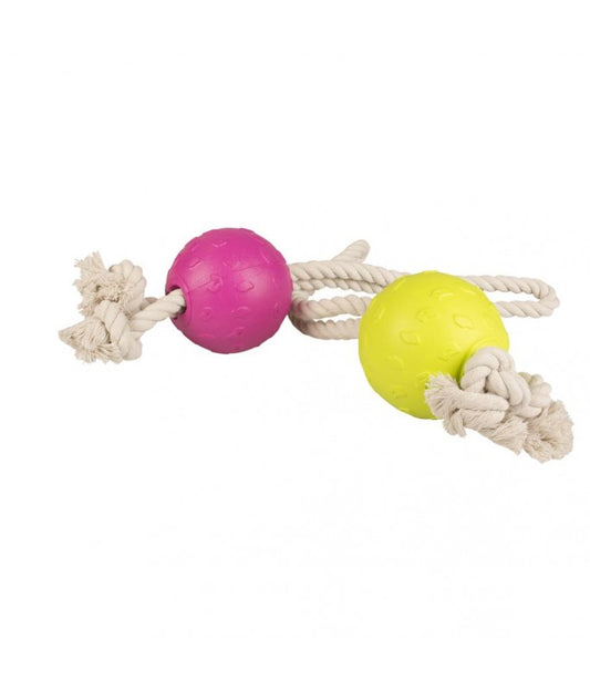 Duvo+ Foam Bal Met Touw – 30 cm
