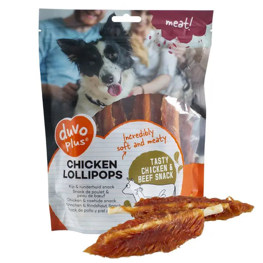 Duvo+ Dog Snack – 400 g – Chicken – Lollipops