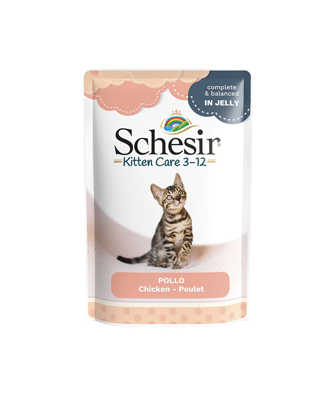 Schesir Kitten Jelly Pouch Chicken Wet Food 85G