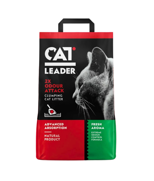 Cat Leader Clumping Cat Litter – 5kg Fresh Scent, 2X Odour Attack