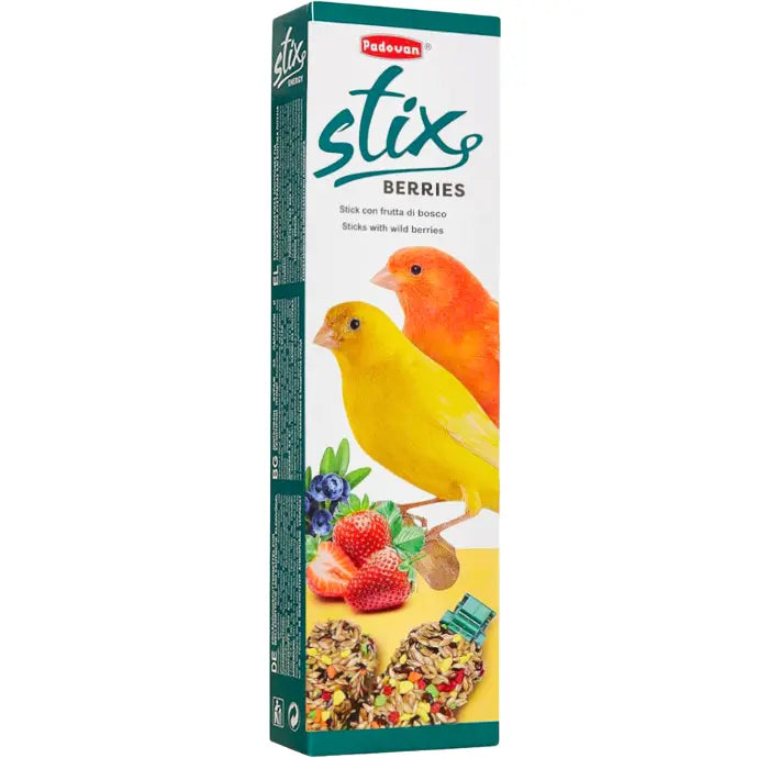 Padovan Stix Berries Treat for Canaries – 60g Nutritious Snack
