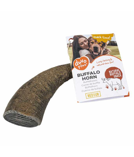 Duvo+ Natural Buffalo Horn Dog Chew – XL Long-Lasting Treat