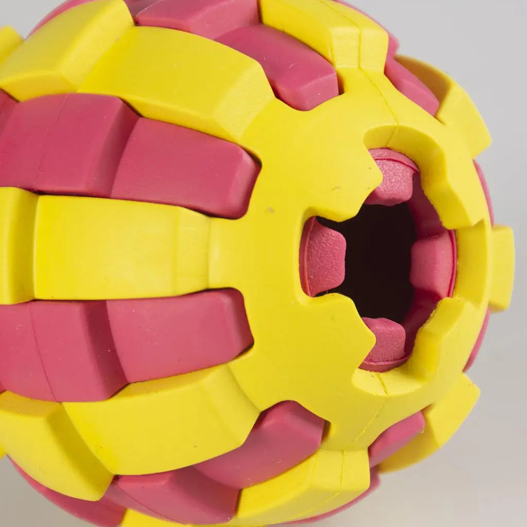 Duvo+ Rubber Pitahaya Dispenser Ball Dog Toy – 6.5cm, Multicolour