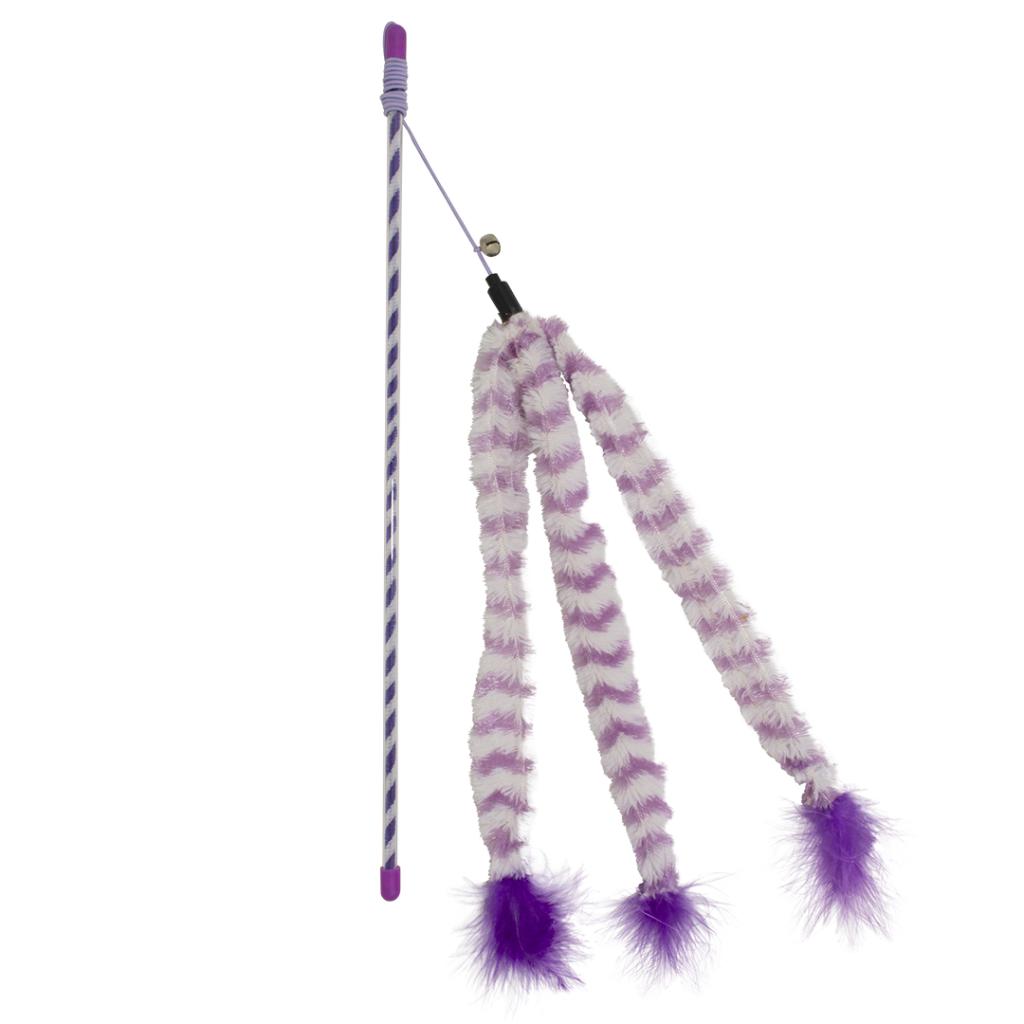 Duvo+ Catchy Cat Teaser Rod – Fluffy Tail, 44x8x3.5cm