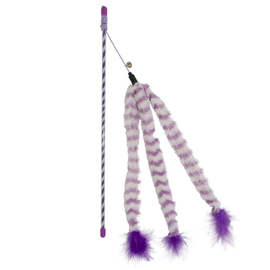 Duvo+ Catchy Cat Teaser Rod – Fluffy Tail, 44x8x3.5cm