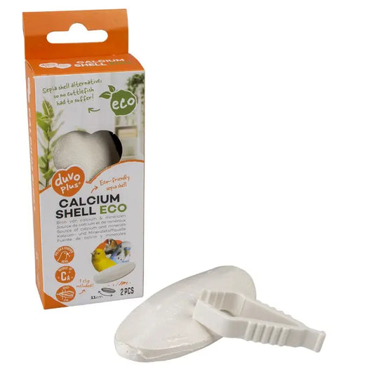 Duvo+ Calcium Shell Eco – White 2-Pack, 11cm Mineral Supplement