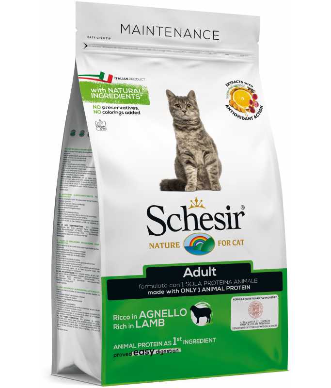 Schesir Adult Dry Cat Food Lamb Maintenance 1.5kg