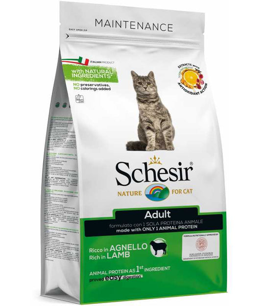 Schesir Adult Dry Cat Food Lamb Maintenance 1.5kg