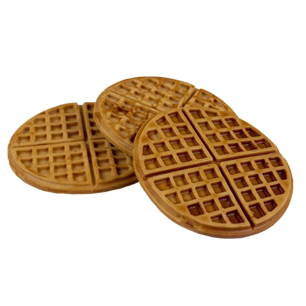 Duvo+ BBQ Waffles Dog Treats – 8pcs, 7.6cm, 270g Crunchy Snack
