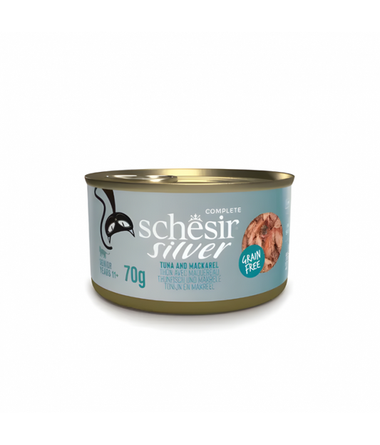 Schesir Silver Senior Cat Wholefood Tuna & Mackerel 70G