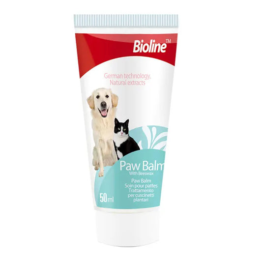 Bioline Paw Care Creme 50ml Moisturizing Balm for Dogs & Cats