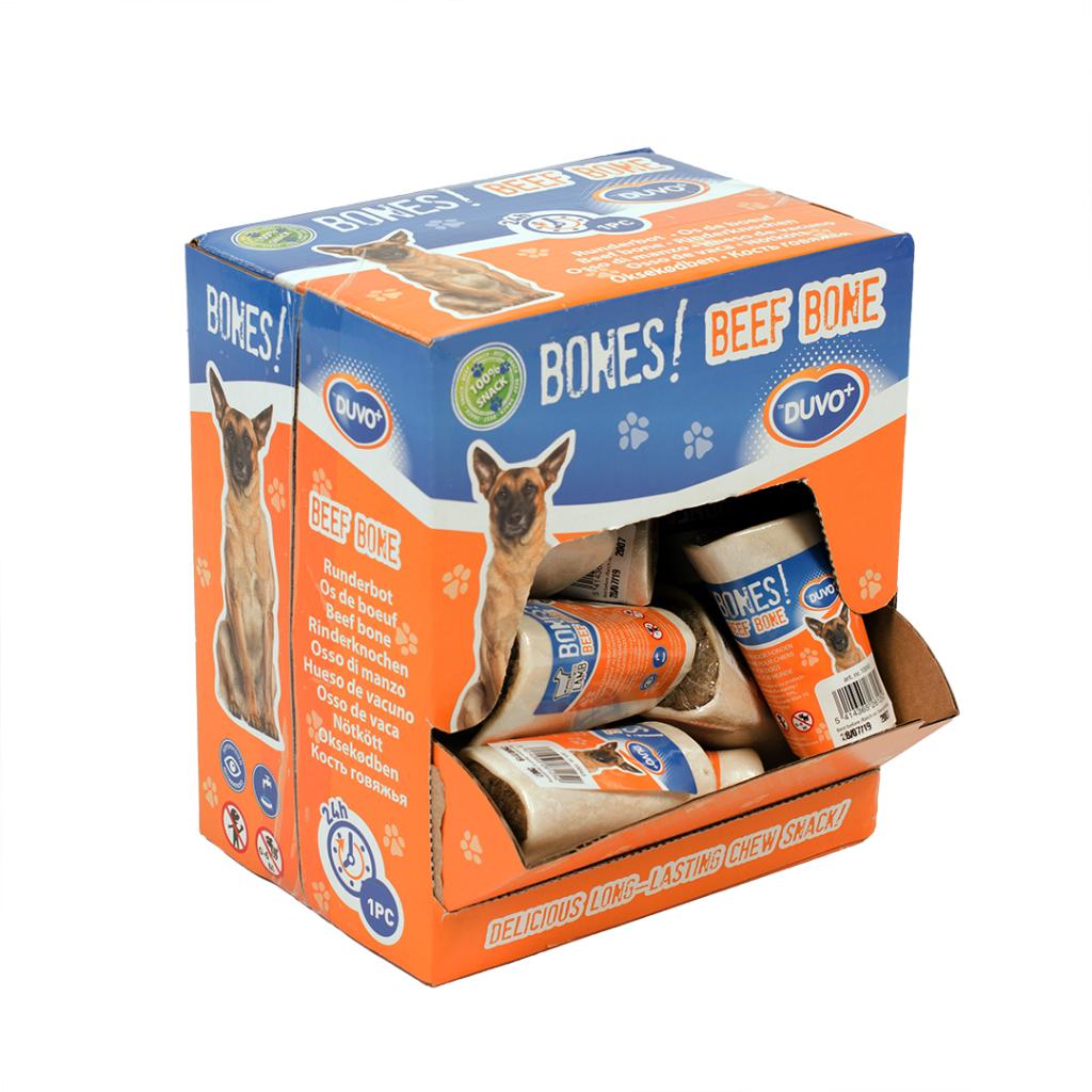 Duvo+ Filled Beef Bone Dog Chew – Lamb Flavor