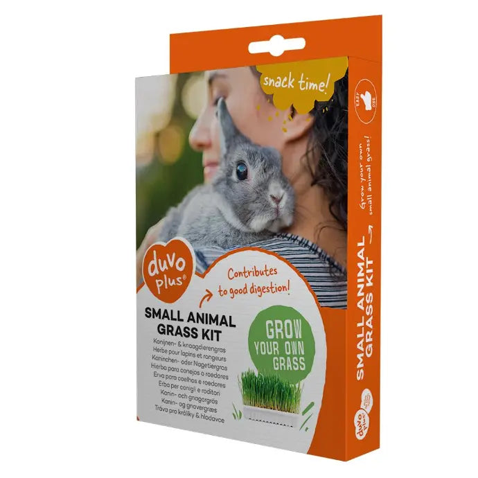 Duvo+ Rabbit Grass Growing Kit for Small Animals 70g – 17.5x13x3cm
